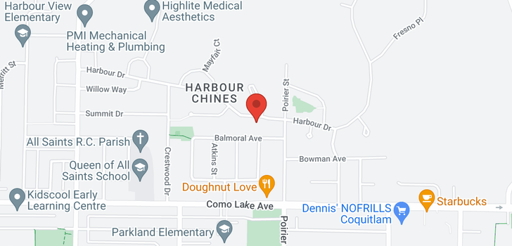 map of 1646 HARBOUR DRIVE